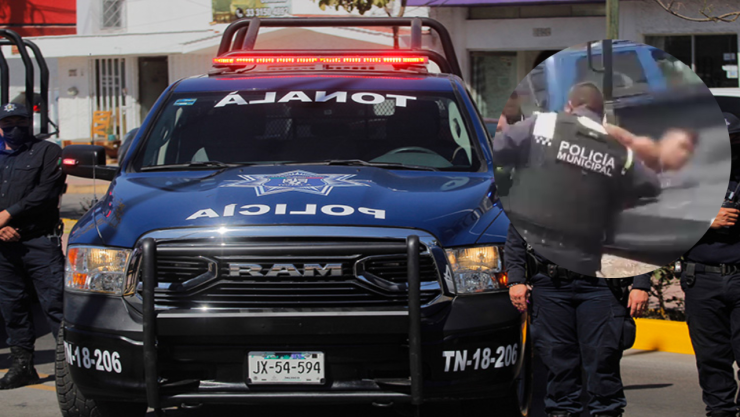 presunto abuso policial: enfrentamiento policías y civiles Tonalá, Jalisco