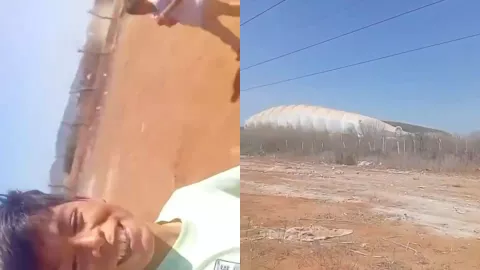 Niños se emocionan al ver el Estadio El Encanto