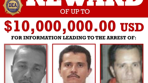 Recompensa por “El Mencho”.