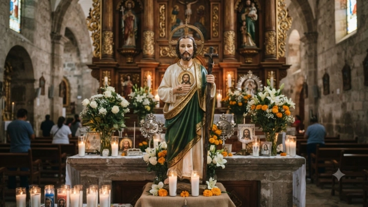 Foto generada con Gemini de San Judas Tadeo.