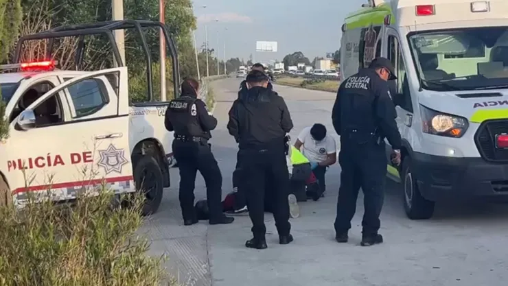 Accidente dejó a mujer lesionada sobre la autopista México-Puebla hoy: Hay cierre de carriles