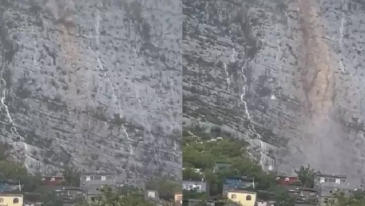 Cerro topo chico derrumbe lluvias Alberto