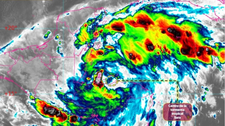 ¡Alerta Azul en Quintana Roo! Tormenta Tropical Sara azotará con fuerza