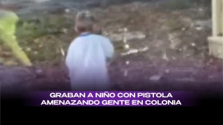 Niño amenaza a vecinos con pistola en Cleveland.