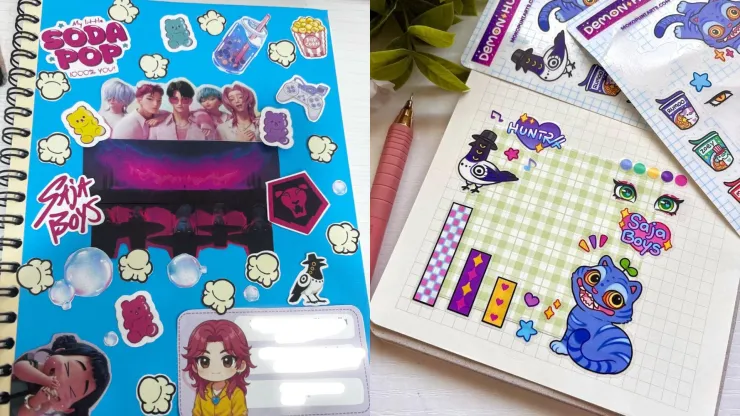 5 ideas para personalizar tu libreta con los Saja Boys de KPop Demon Hunters