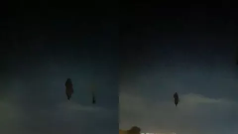 Automovilista capta extraña figura en la carretera