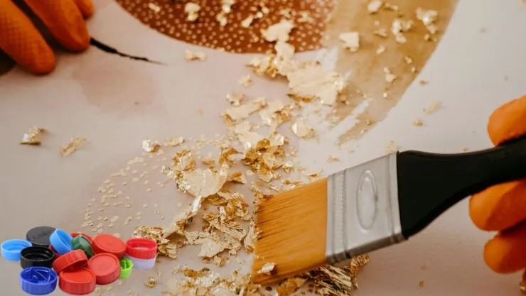 Ideas DIY Cómo crear un cuadro en relieve a partir de tapas de botellas de plástico.jpg