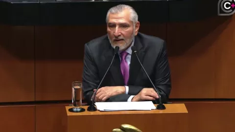 Adán Augusto habla en el Congreso