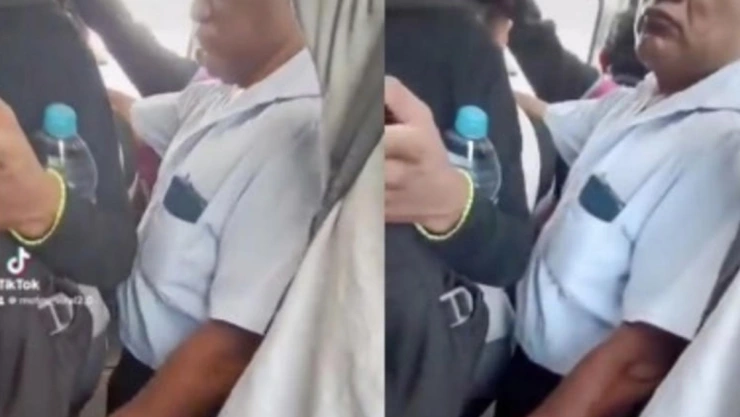 hombre acosando mujer metro cdmx