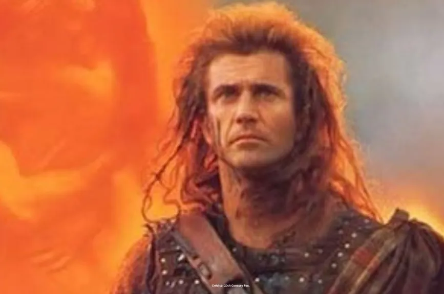Escena de la película Corazón Valiente (Braveheart) con Mel Gibson por Azteca 7.