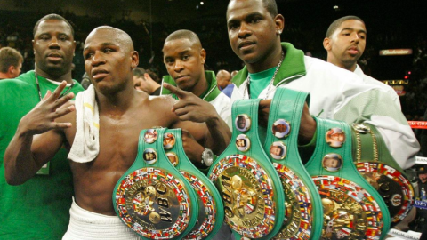 Cinturon del cmb Mayweather