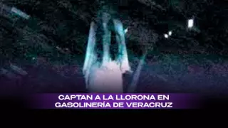 Captan a La Llorona caminando en gasolinera de Veracruz