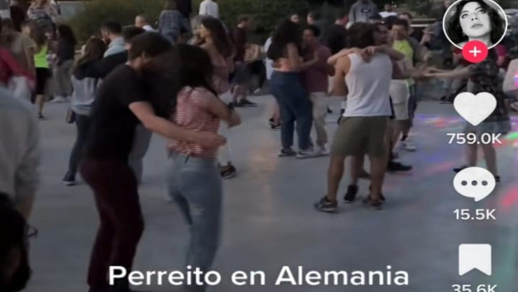 alemanes bailan reggaetón viral