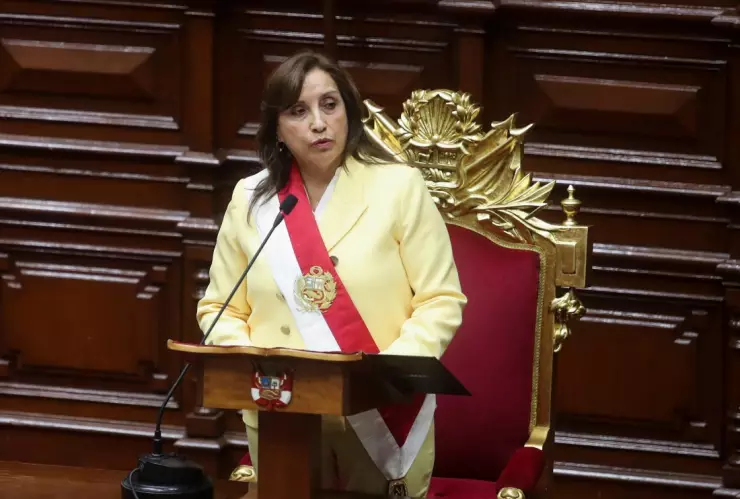 Dina Boluarte, presidente de Perú