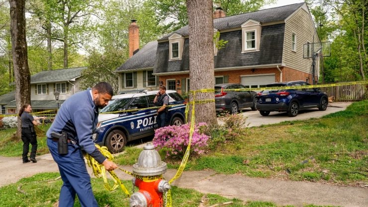 Escena del crimen del asesinado suicidio en Virginia