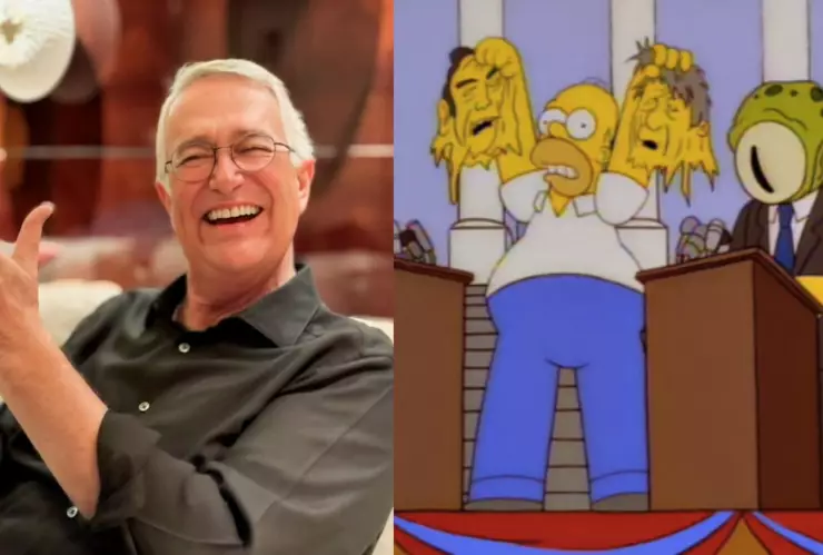 ricarso salinas pliego y su prediccion junto con los simpsons