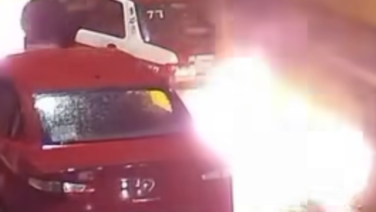 Incendio taxi orizaba