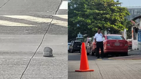 Mujer atropellada por Pochota en Veracruz