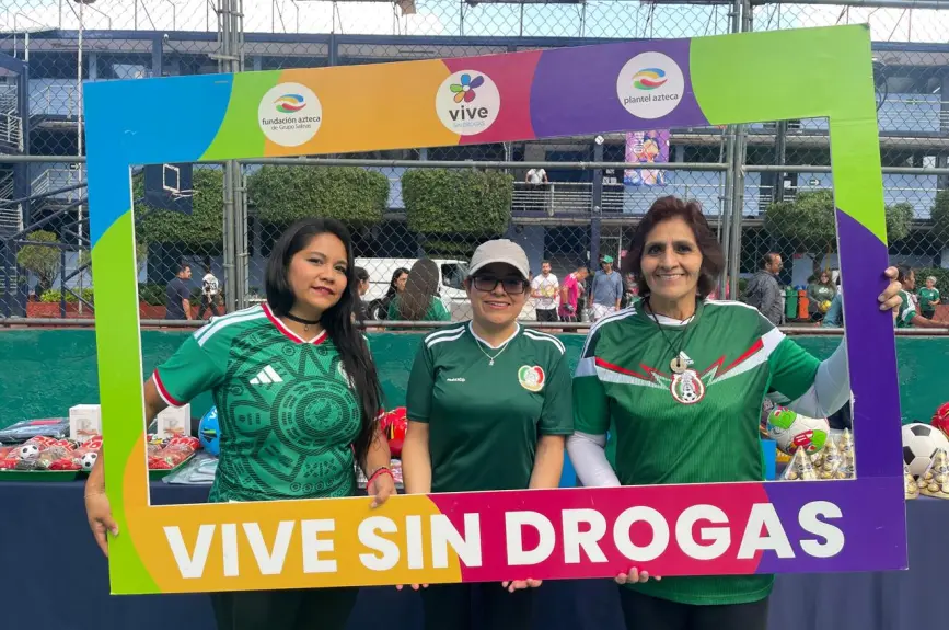 Tanda de penales con la Gira Vive sin Drogas.