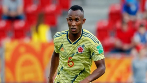 Andrés Balanta con la selección de Colombia