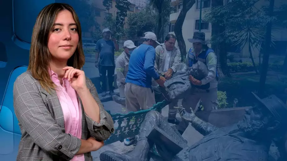 Estatuas del Che Guevara y Fidel Castro en la Tabacalera