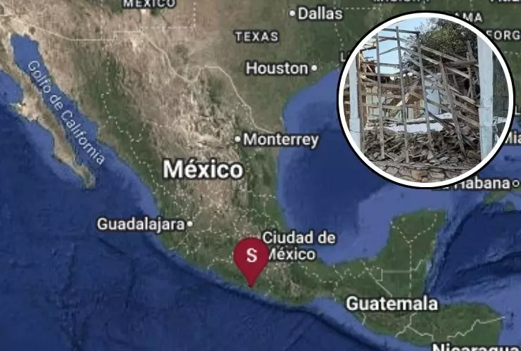 Colapso de casa en Guerrero