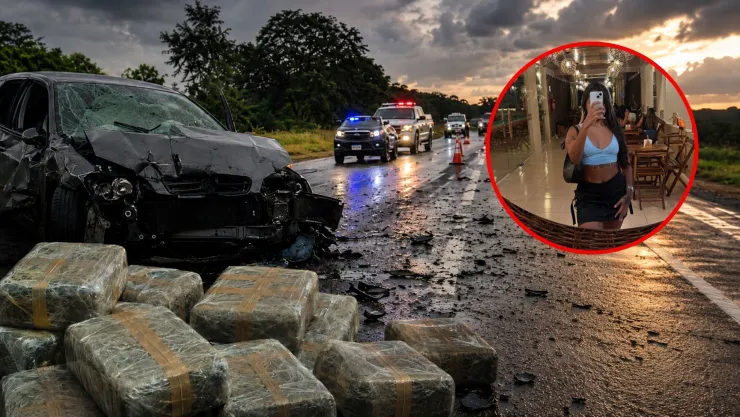 Influencer muere en FUERTE ACCIDENTE mientras huía de la policía; hallan 137 kg de sustancias ilícitas en su auto