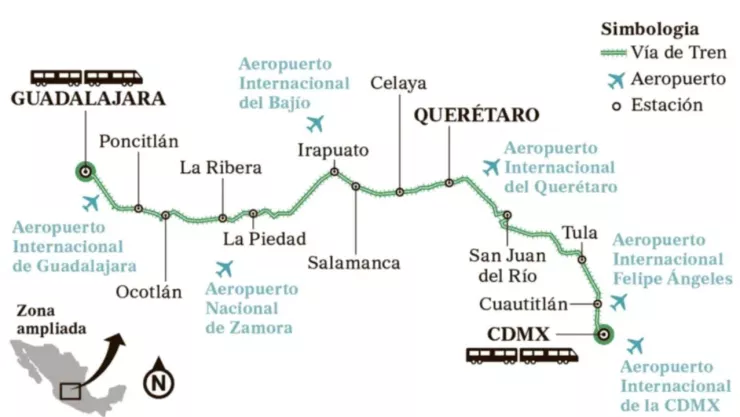 Tren CDMX-Guadalajara.