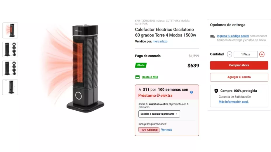 Elektra lanzó una oferta difícil de rechazar para quienes buscan un electrodoméstico de buena calidad sin gastar de más