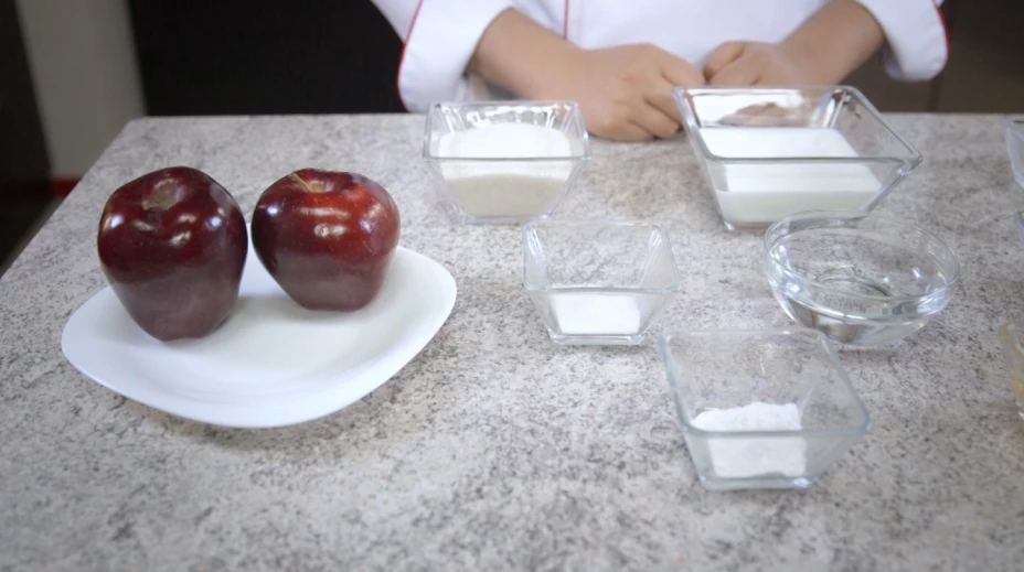 Ingredientes para buñuelos de manzana