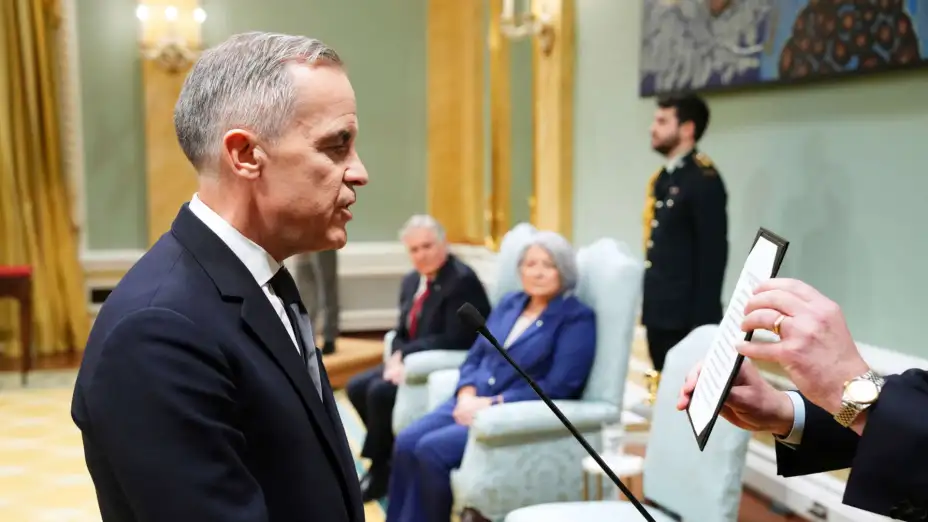 Mark Carney jura como nuevo primer ministro de Canadá.