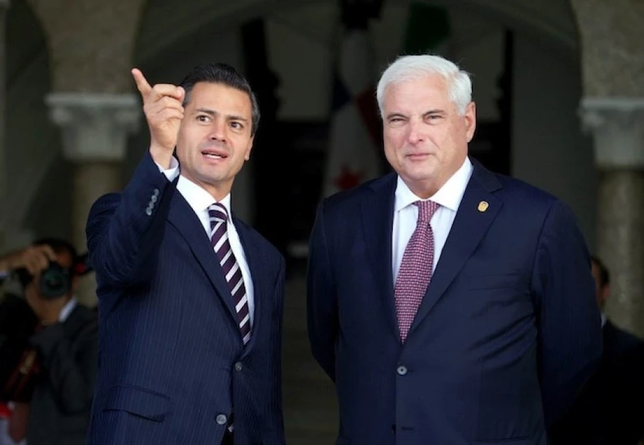 Enrique Peña Nieto, presidente de México se reunió con su homólogo panameño, Ricardo Martinelli