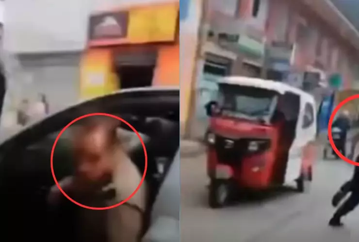 VIDEO | Captan a policía comiéndose billetes tras ser sorprendido extorsionando a un hombre; eran casi 82 mil pesos