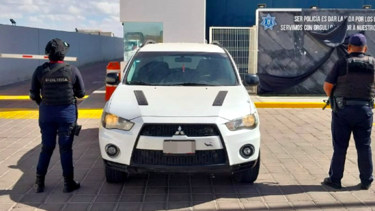 Automóvil recuperado en Coronango