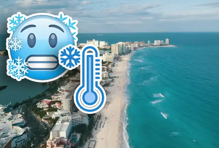 ¡Temperatura de 13° centígrados! Esta será la hora de MÁS HELADEZ en Cancún HOY, 1 de enero de 2026