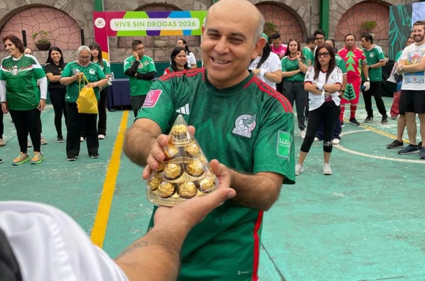 Tanda de penales con la Gira Vive sin Drogas.