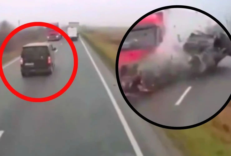 Video accidente aficionados PAOK Rumanía