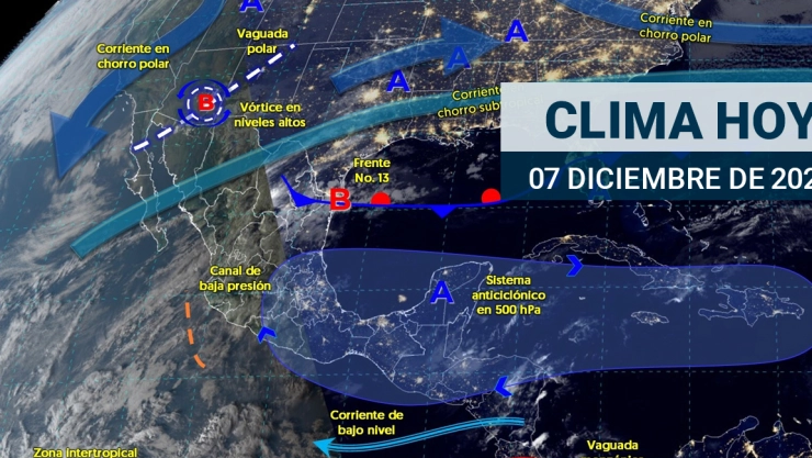 Consulta el pronóstico del clima, hoy sábado 7 de diciembre de 2024