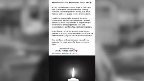 Lamentan muerte de Regina, menor de Navolato