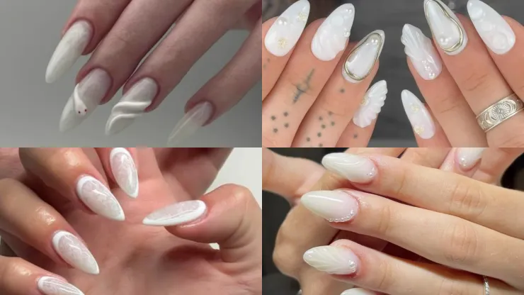 uñas blancas