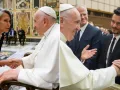 portada famosos con el papa francisco