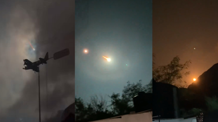 Captan meteorito en Monterrey y Saltillo