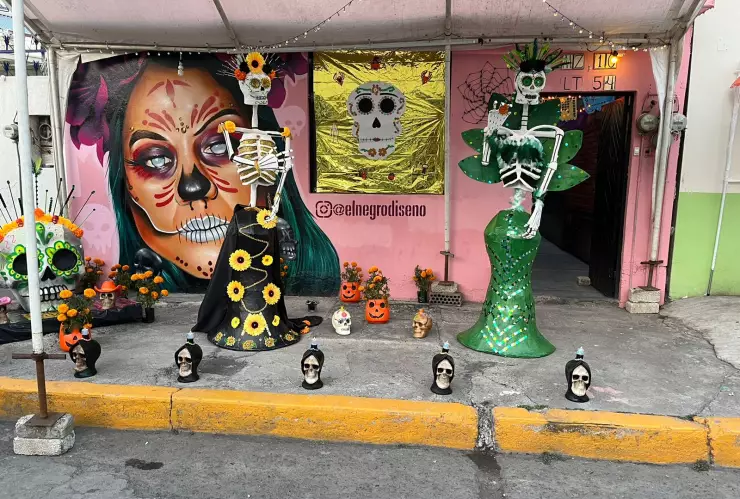 Catrinas gigantes en Tláhuac 2023