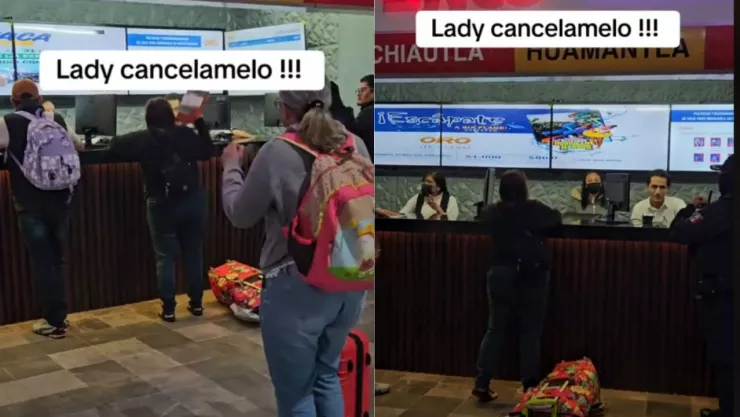 Lady Cancélamelo central de autobuses de Puebla