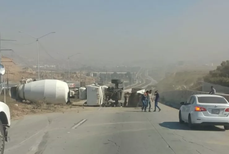 Volcadura en Tijuana
