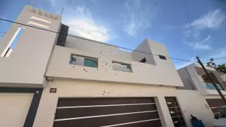 Casa baleada en Rincón del Humaya