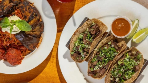 Un plato del restaurante de Los Ángeles.