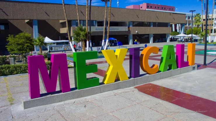 Mexicali visto desde el espacio