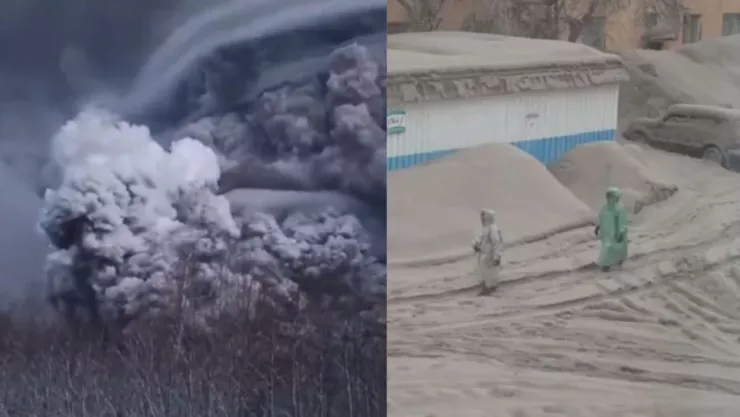 VIDEO Volcán Shiveluch cubre Rusia de ceniza tras erupción