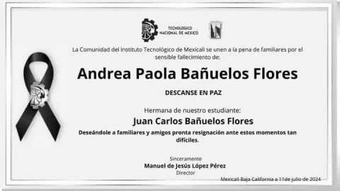 Mensaje de despedida Paola